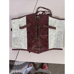 Frawirshau Steampunk Underbust Gothic Retro Women's XL Corset Costume Top